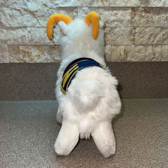 Vintage 1978 U.S. Navy Academy Mascot Billy the Goat Plush Stuffed Ram - Dakin - Picture 6 of 16